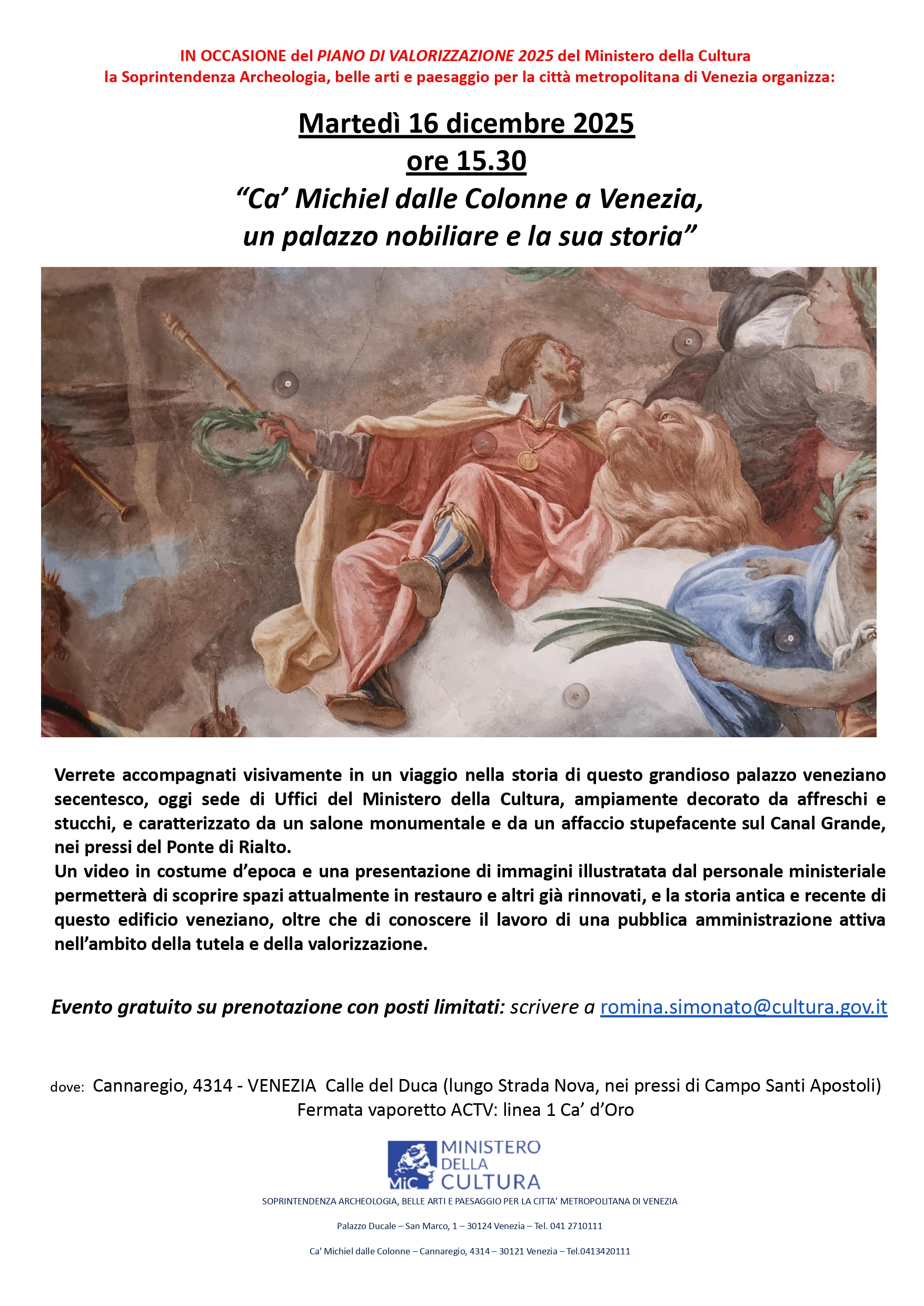 Ca' Michiel dalle Colonne: visita per immagini a un palazzo veneziano